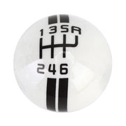Universal Vehicle Ball Shape Modified Resin Shifter Manual 6-Speed Right-R Gear Shift Knob(Black)
