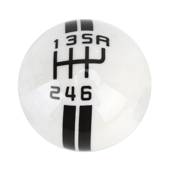 Universal Vehicle Ball Shape Modified Resin Shifter Manual 6-Speed Right-R Gear Shift Knob(Black)
