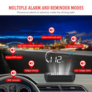 M10 3.5 inch Universal Car OBD2 HUD Vehicle-mounted Head Up Display (Yellow)