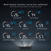 M10 3.5 inch Universal Car OBD2 HUD Vehicle-mounted Head Up Display (Yellow)