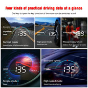 M8 3.5 inch Universal Car OBD2 HUD Vehicle-mounted Head Up Display