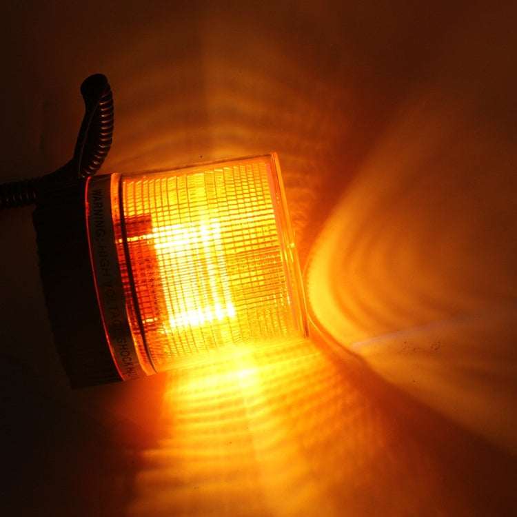 Brilliant Strong Xenon Strong Magnetic Doom Installation Flash Strobe Warning Light, DC 12V, Wire Length: 60cm(Yellow Light)