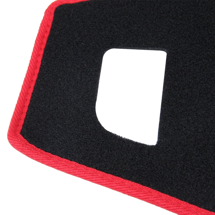 Dark Mat Car Dashboard Cover Car Light Pad Instrument Panel Sunscreen for 2014 Vios (Please note the model and year)(Red)