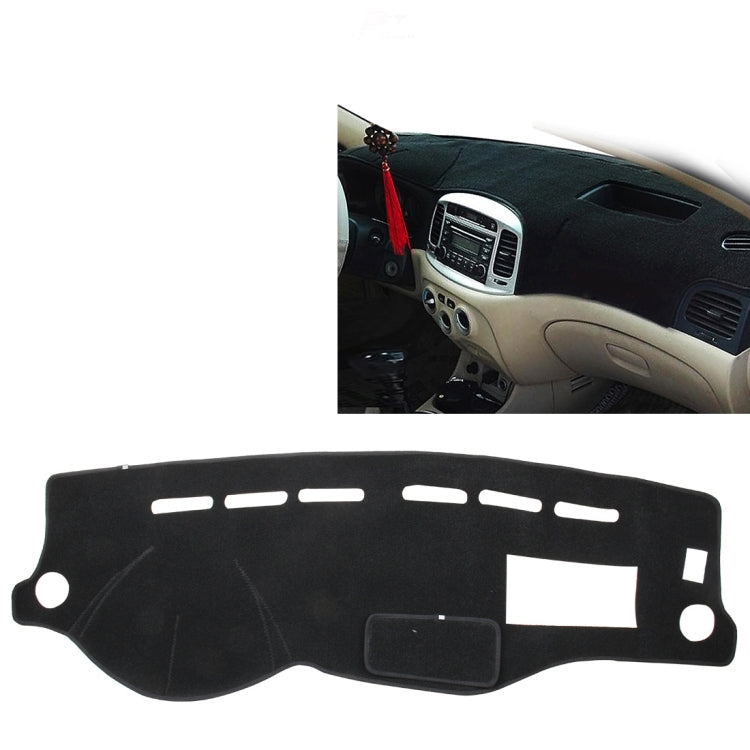Dark Mat Car Dashboard Cover Car Light Pad Instrument Panel Sunscreen for Modern Accent (Please note the model and year)