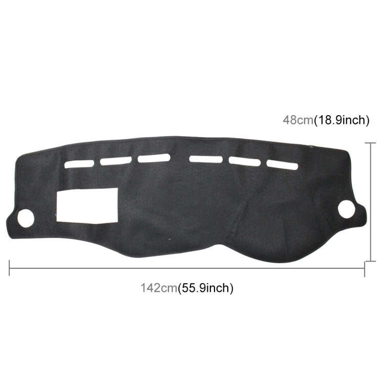 Dark Mat Car Dashboard Cover Car Light Pad Instrument Panel Sunscreen for Modern Accent (Please note the model and year)