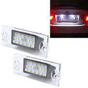 2 PCS License Plate Light with 18  SMD-3528 Lamps for Audi���2W 120LM, DC12V (White Light)