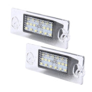 2 PCS License Plate Light with 18  SMD-3528 Lamps for Audi���2W 120LM, DC12V (White Light)