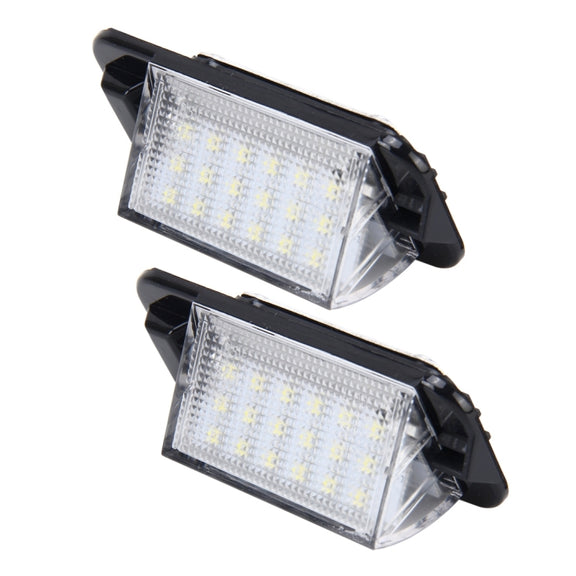 2 PCS License Plate Light with 18  SMD-3528 Lamps for BMW E36(1992-1998)���2W 120LM,6000K, DC12V (White Light)