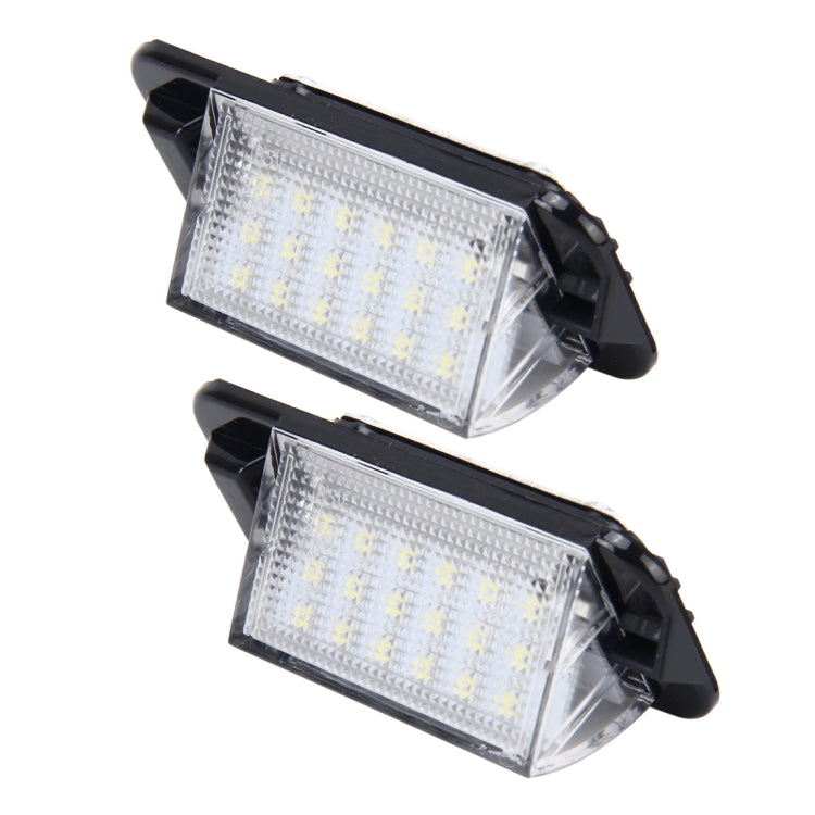 2 PCS License Plate Light with 18  SMD-3528 Lamps for BMW E36(1992-1998)���2W 120LM,6000K, DC12V (White Light)