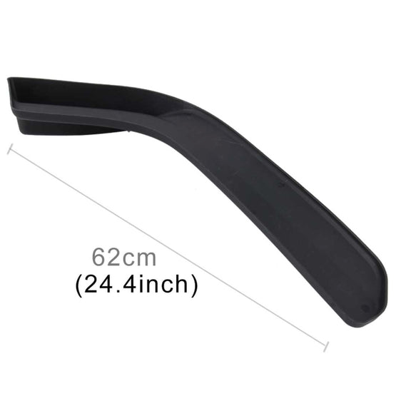 2 PCS Universal Fit Car Front Bumper Spoiler Lip Splitter Diffuser SUV ABS Front Shovel, Length: 62cm