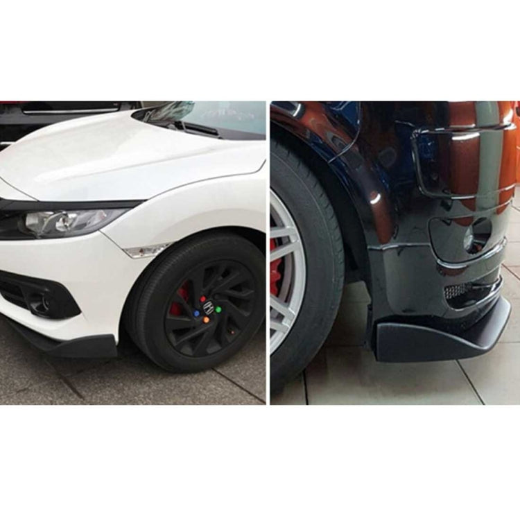 2 PCS Universal Fit Car Front Bumper Spoiler Lip Splitter Diffuser SUV ABS Front Shovel, Length: 62cm