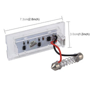 2 PCS License Plate Light with 18  SMD-3528 Lamps for BMW E53(X5),2W 120LM,6000K, DC12V (White Light)