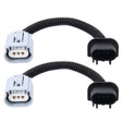 2 PCS H13  Car HID Xenon Headlight Male to Female Conversion Cable with Ceramic Adapter Socket - Wires by PMC TechLife | Online Shopping South Africa | PMC TechLife | Buy Now Pay Later Mobicred
