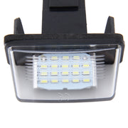 2 PCS License Plate Light with 24 SMD-3528 Lamps for Peugeot Citroen(White Light)