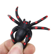 2 PCS Universal Spider Shape Car Motor Bicycle Tire Valve Caps (Red)