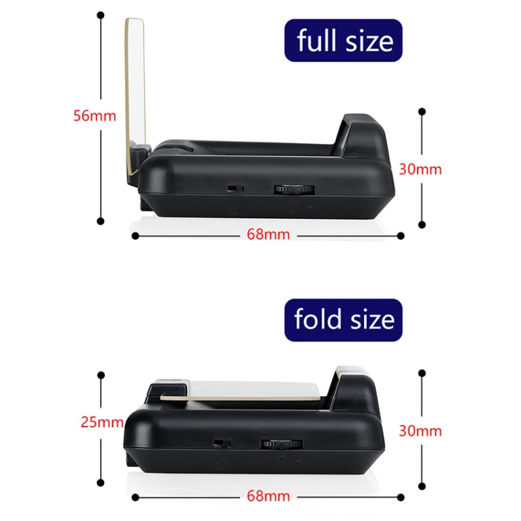 C500 Car HUD Virtual HD Projection Head-up Display, With Adjustable Reflection Board, Speed & RPM & Water Temperature & Oil Consumption & Driving Distance / Time & Voltage Display, Over Speed Alarm, Connect OBD2 Interface(Blue)