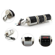 Motorcycle Water-resistant Aluminum Shell Bluetooth Handle Stereo Speaker, Support BT/MP3/FM/TF(Gold)