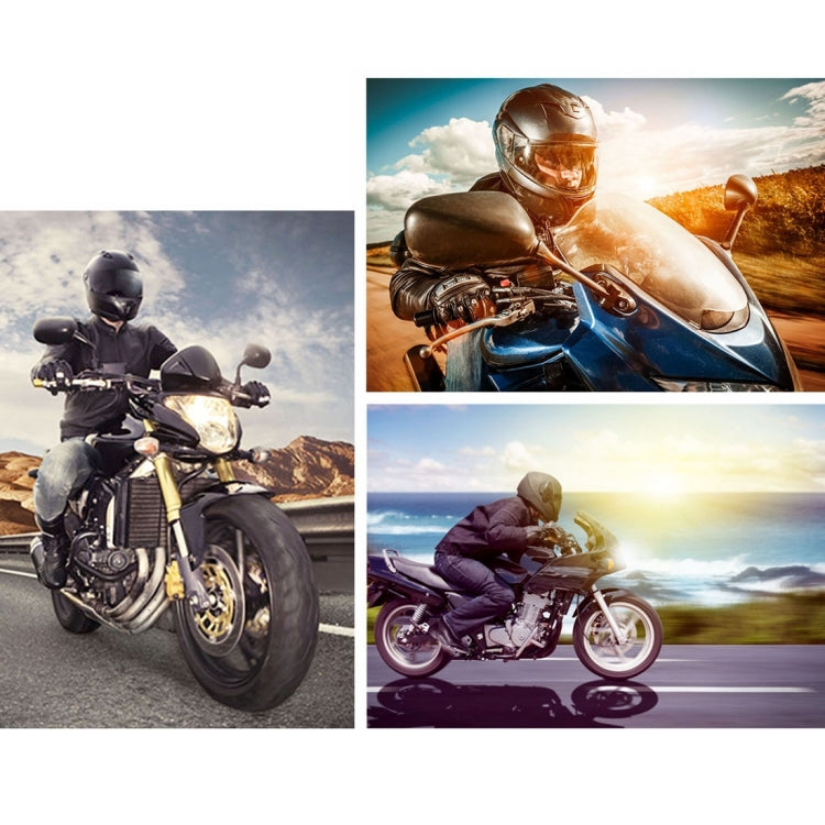 Motorcycle Water-resistant Aluminum Shell Bluetooth Handle Stereo Speaker, Support BT/MP3/FM/TF(Gold)