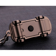 Metal Car Shape Decorative Keychain Holder(Random Color Delivery)