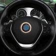 Car Aluminum Steering Wheel Decoration Ring with Diamonds For BMW(Gold) - Decoration Rings by PMC Jewellery | Online Shopping South Africa | PMC Jewellery | Buy Now Pay Later Mobicred