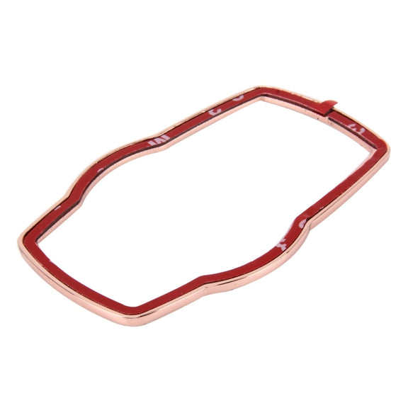 Car Aluminum Steering Wheel Decoration Ring with Diamonds For BMW(Rose Gold)