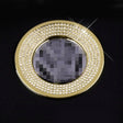 Car Aluminum Steering Wheel Decoration Ring with Diamonds For Volkswagen(Gold) - Decoration Rings by PMC Jewellery | Online Shopping South Africa | PMC Jewellery | Buy Now Pay Later Mobicred