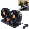 HUXIN HX-T304 10W 360 Degree Adjustable Rotation Two Head Low Noise Mini Electric Car Fan, DC 24V - Heating & Fans by PMC TechLife | Online Shopping South Africa | PMC TechLife | Buy Now Pay Later Mobicred