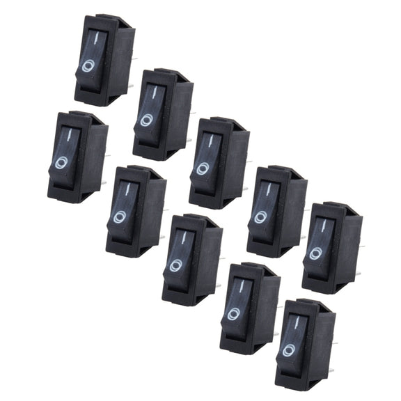 10 PCS Car Auto Universal DIY 2 Pin Boat Cap OFF- ON Push Button