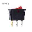 10 PCS Car Auto Universal DIY 3 Pin Boat Cap OFF- ON Push Button - Car Switches by PMC TechLife | Online Shopping South Africa | PMC TechLife | Buy Now Pay Later Mobicred