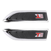 2 PCS Car Side Air Intake Flow Vent Fender Decorative Stickers Cover