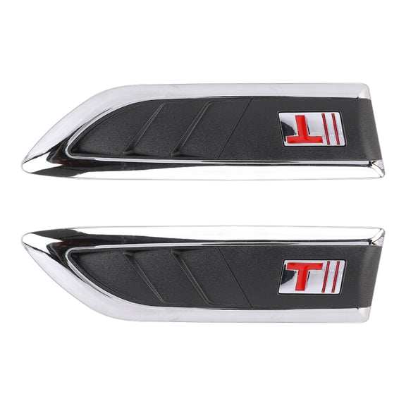 2 PCS Car Side Air Intake Flow Vent Fender Decorative Stickers Cover