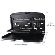 SHUNWEI SD-1509 Car Auto Back Seat Folding Table Drink Food Cup Tray Holder Stand Desk Multi-purpose Travel Dining Tray(Black)