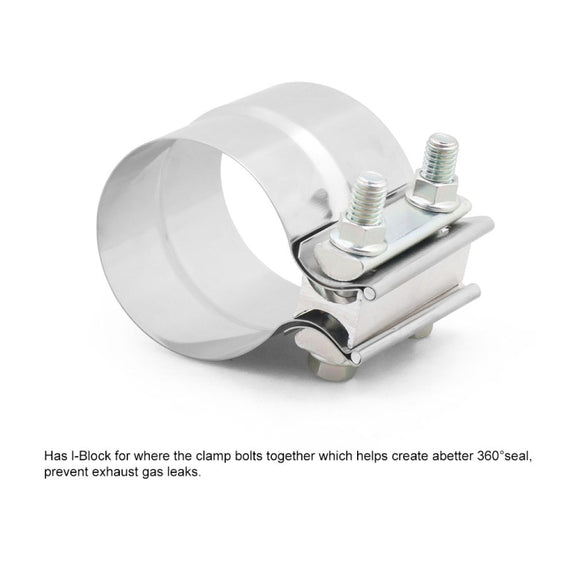 2.25 inch Car Turbo Exhaust Downpipe Stainless Steel Lap Joint Band Clamp