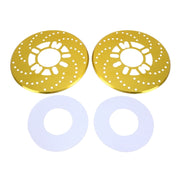 2 PCS Universal Aluminium Auto Car Wheel Disc Brake Racing Decorative Cover(Gold)