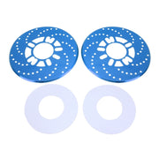 2 PCS Universal Aluminium Auto Car Wheel Disc Brake Racing Decorative Cover(Blue)