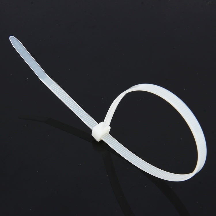 500 PCS 5mm*250mm Nylon Cable Ties(White)