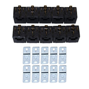 10 PCS JD-1914 40 AMP 12V Water-resistant Car Auto Five Plugs Relay