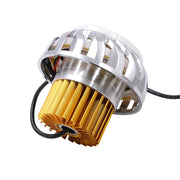 Motorcycle 30W DC 12V-85V LED Headlight Lens Built-in Whirlwind Double Aperture Angle Eyes + Devil Eye(Blue Light)