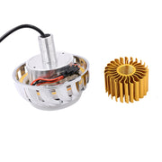 Motorcycle 30W DC 12V-85V LED Headlight Lens Built-in Whirlwind Double Aperture Angle Eyes + Devil Eye(Blue Light)