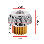 Motorcycle 30W DC 12V-85V LED Headlight Lens Built-in Whirlwind Double Aperture Angle Eyes + Devil Eye(Blue Light)