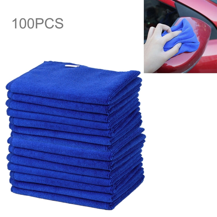 100 PCS 30cm �� 30cm Quick Dry Towels Cleaning Cloth Car Detailing Care Towels