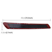 4 PCS Universal Car Auto Plastic Wrap Rubber Front Rear Body Bumper Guard Protector Strip Sticker(Black)