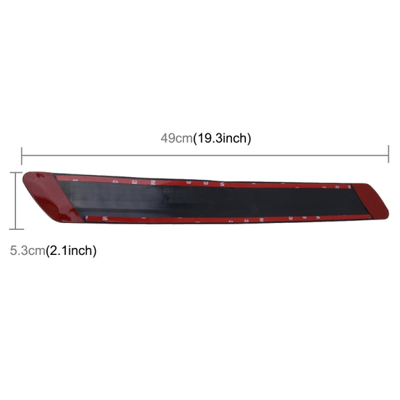 4 PCS Universal Car Auto Plastic Wrap Rubber Front Rear Body Bumper Guard Protector Strip Sticker(Black)