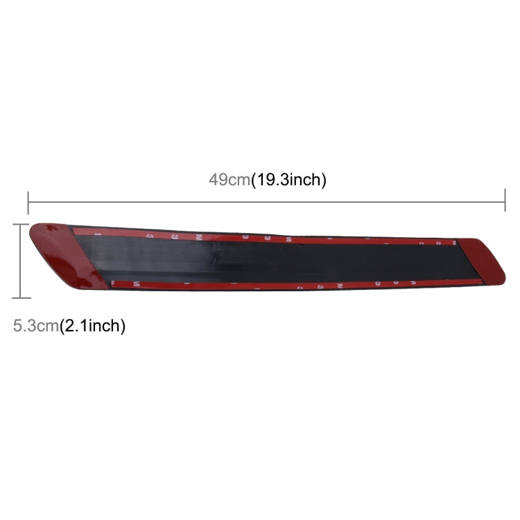 4 PCS Universal Car Auto Plastic Wrap Rubber Front Rear Body Bumper Guard Protector Strip Sticker(Black)