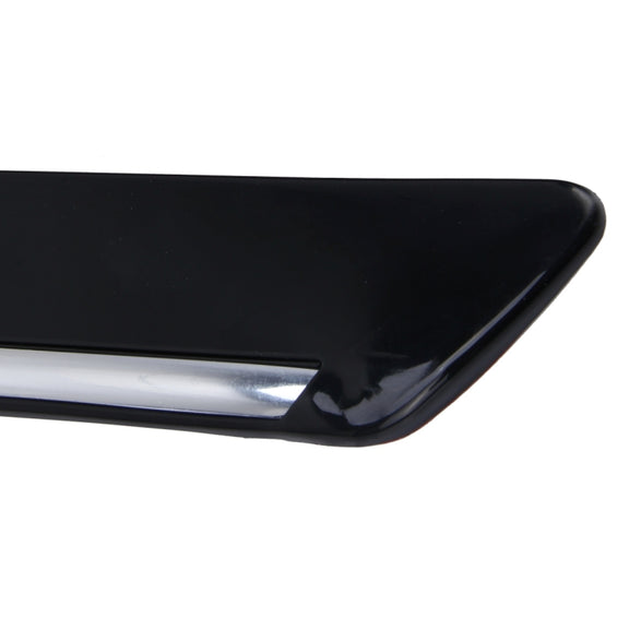 4 PCS Universal Car Auto Plastic Wrap Rubber Front Rear Body Bumper Guard Protector Strip Sticker(Black)