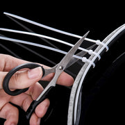 250 PCS 8mm*300mm Nylon Cable Ties(Black)