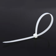 250 PCS 8mm*300mm Nylon Cable Ties(White)
