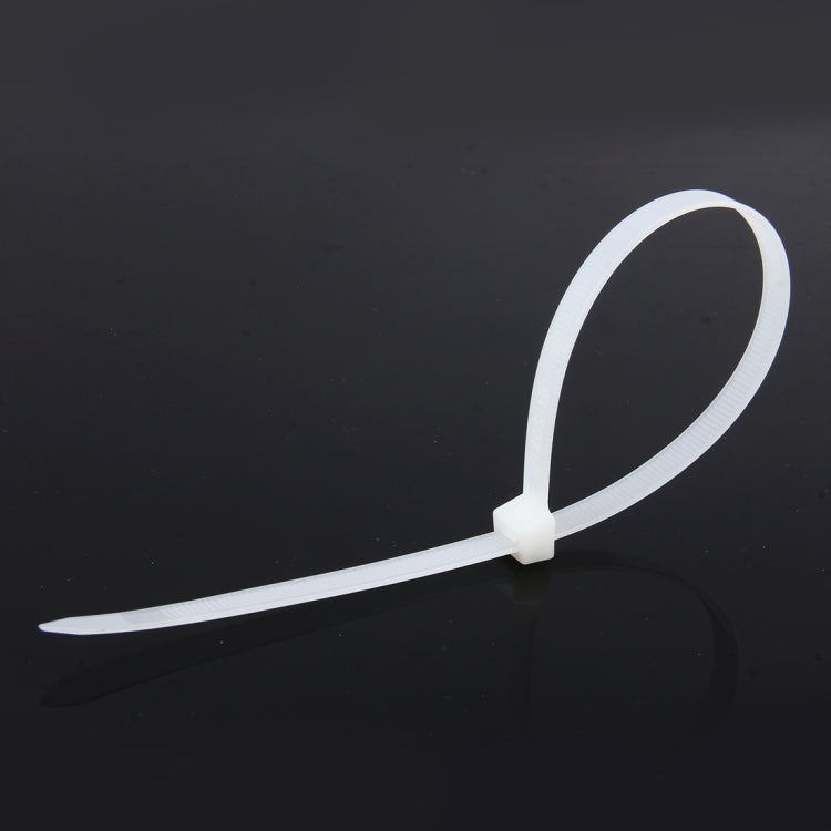 250 PCS 8mm*300mm Nylon Cable Ties(White)