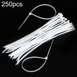 250pcs /Pack 5mm*300mm Nylon Cable Ties(White) - Booster Cable & Clip by PMC TechLife | Online Shopping South Africa | PMC TechLife | Buy Now Pay Later Mobicred