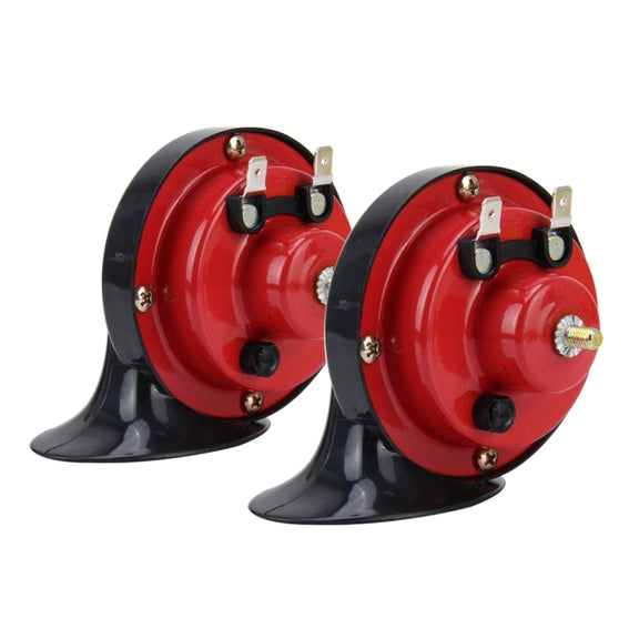 2 PCS SEGER Supertone 12V High Tone / Low Tone 118dB Twin Horn Kit with Bracket